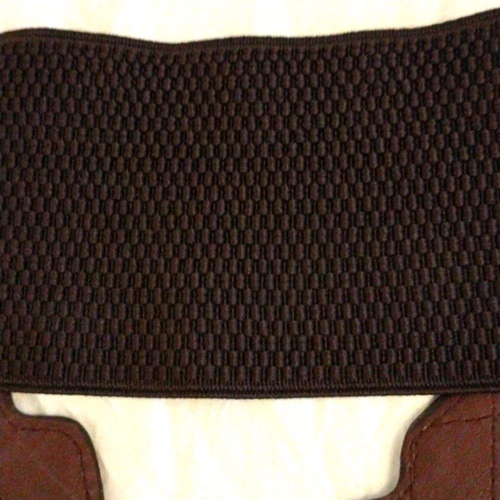 BELT 'Puff Quilt' Faux‎ Leather BROWN 33